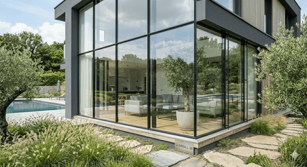 SlimWall 35 is a curtain wall system designed to combine aesthetics with performance